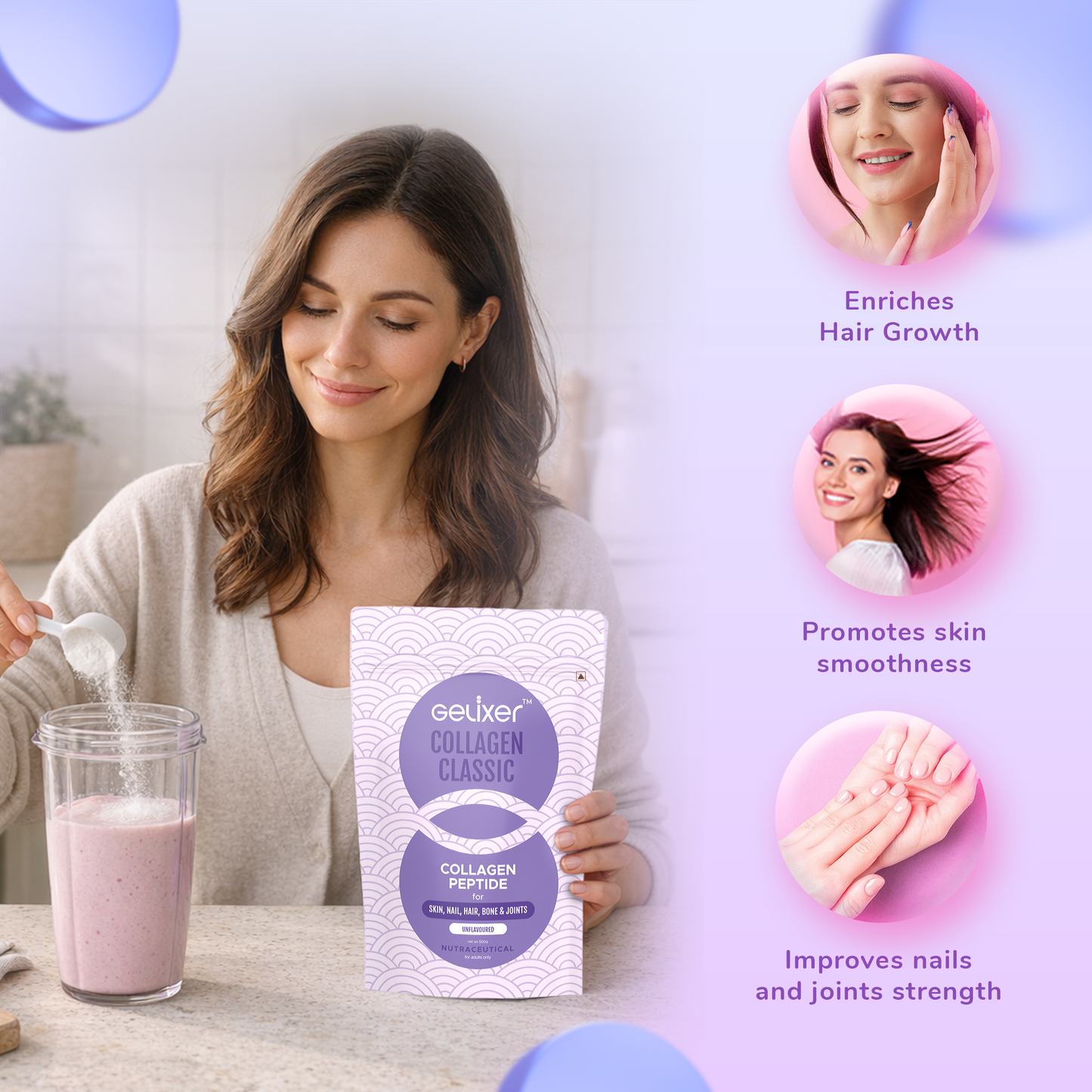 Gelixer Collagen Classic (Unflavoured) 500 gm