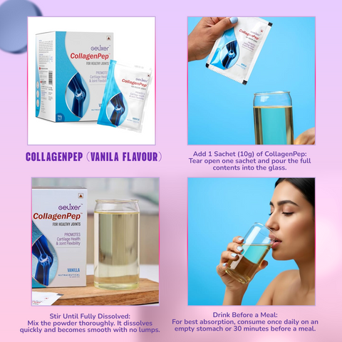 Gelixer CollagenPep (Vanilla flavour) 150 g  (10 g each x 15 sachets)