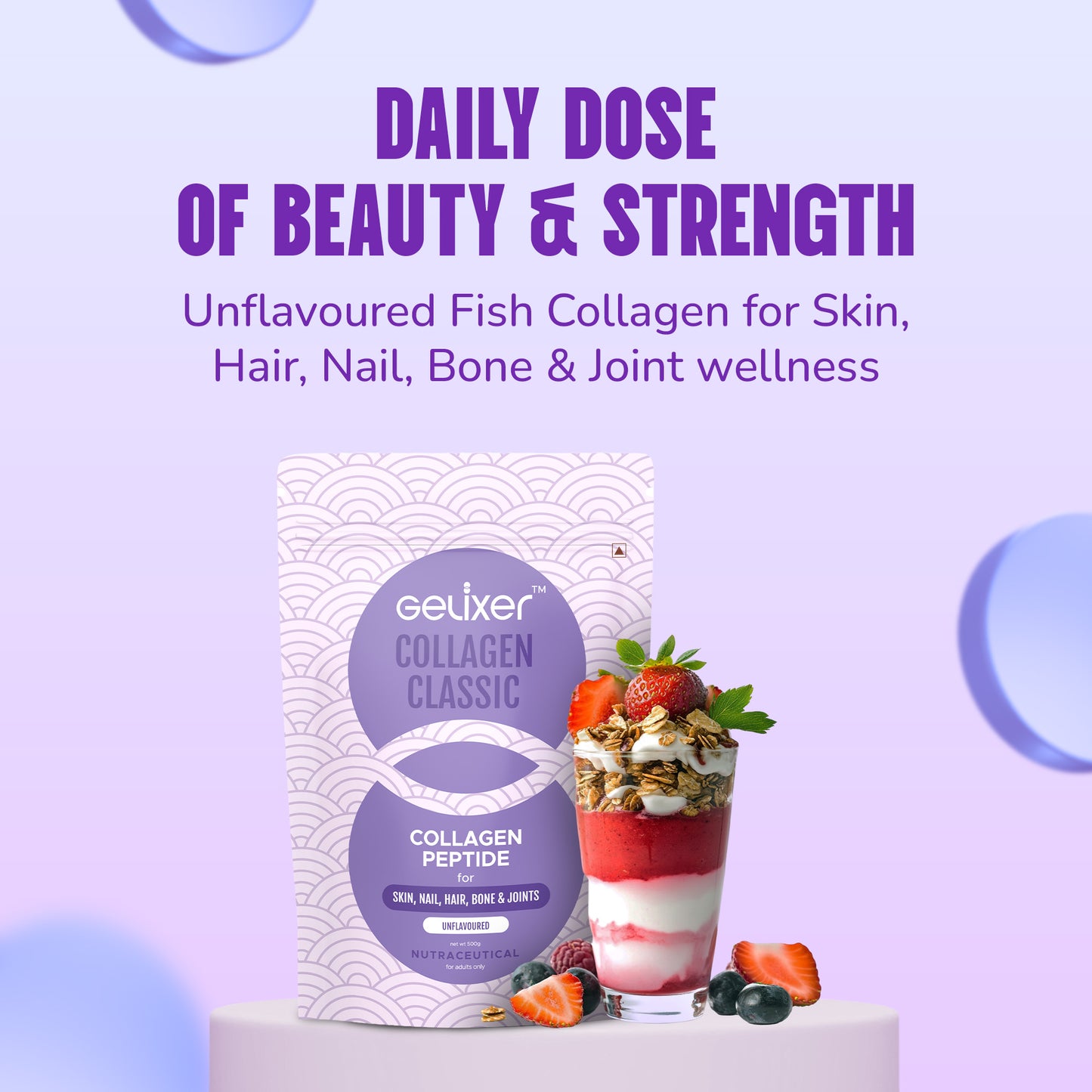 Gelixer Collagen Classic (Unflavoured) 500 gm
