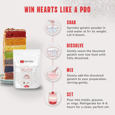 Nitta Gelatin – Premium Gold gelatin 200 gm