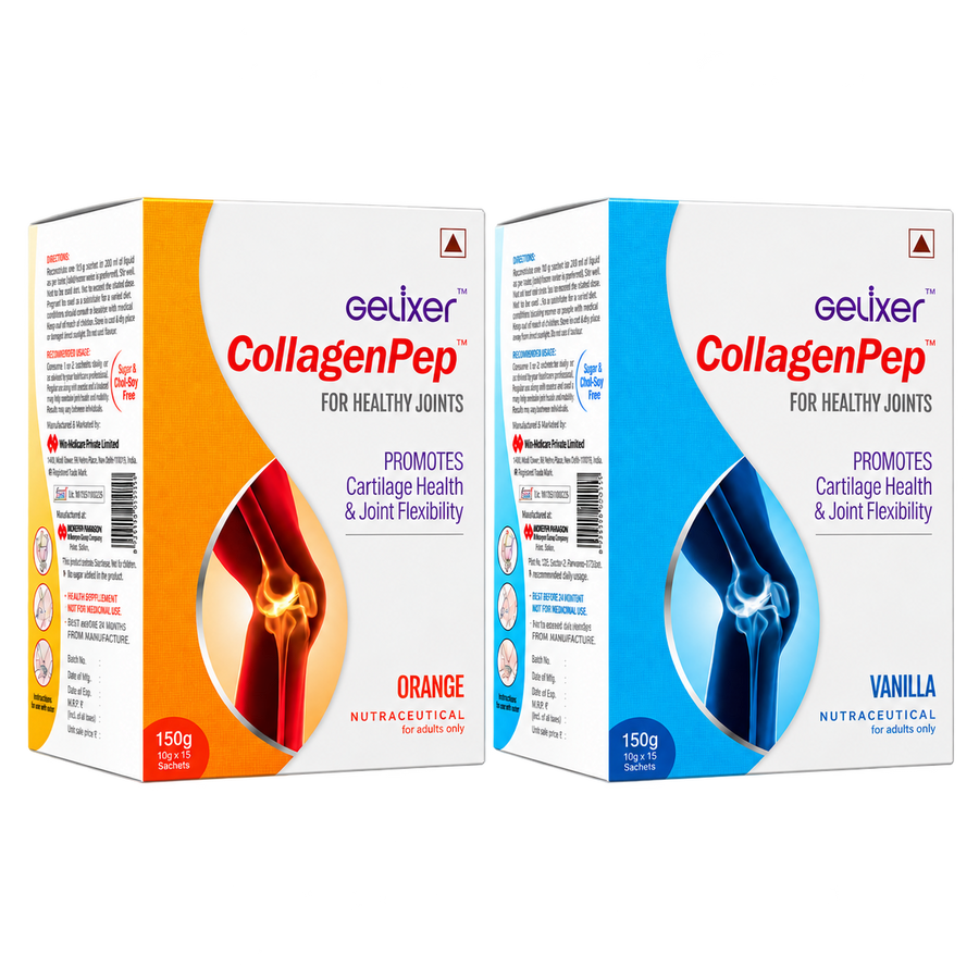 Gelixer CollagenPep Orange + Vanilla Duo, 2 x 150g, 30 Sachets
