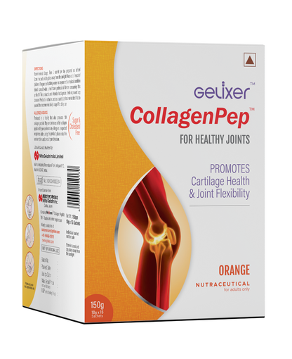 Gelixer CollagenPep (Orange flavour) 150 gm - 10 gm each in 15 Sachets