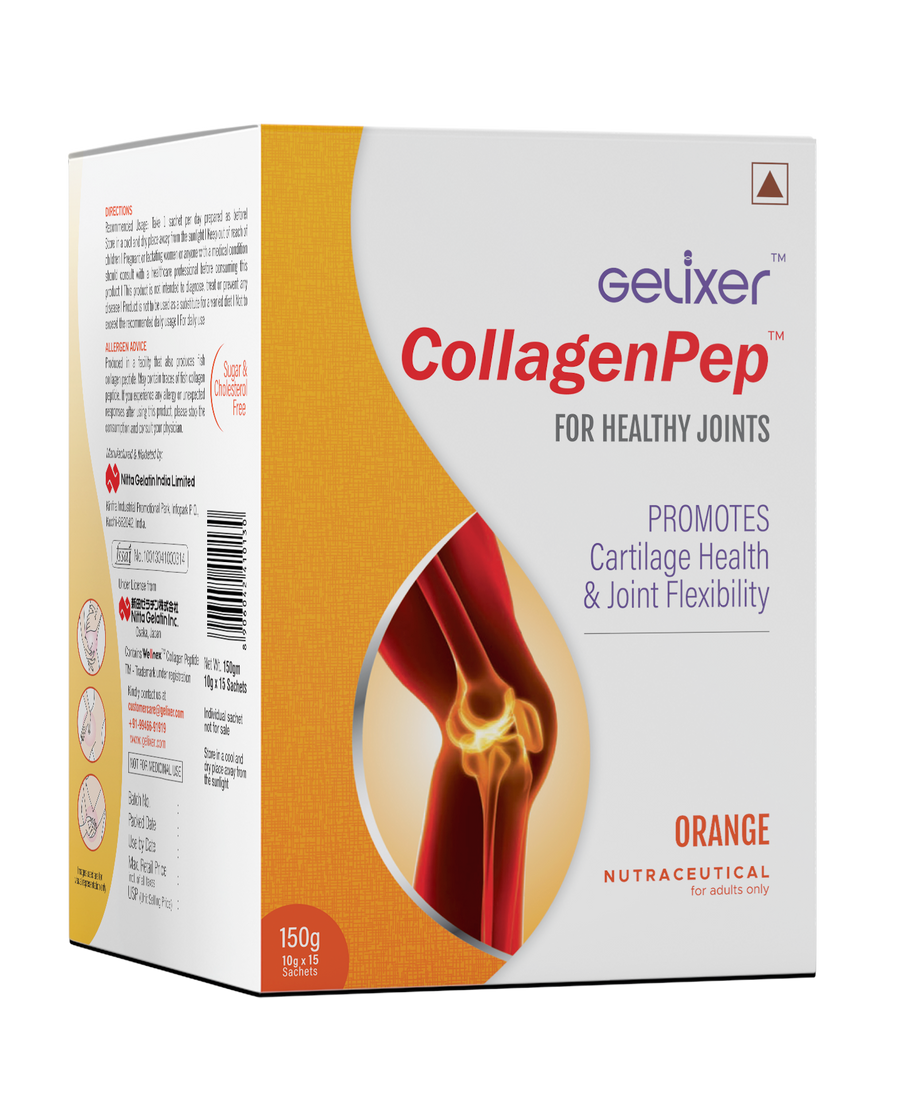 Gelixer CollagenPep (Orange flavour) 150 g  (10 g each x 15 sachets)