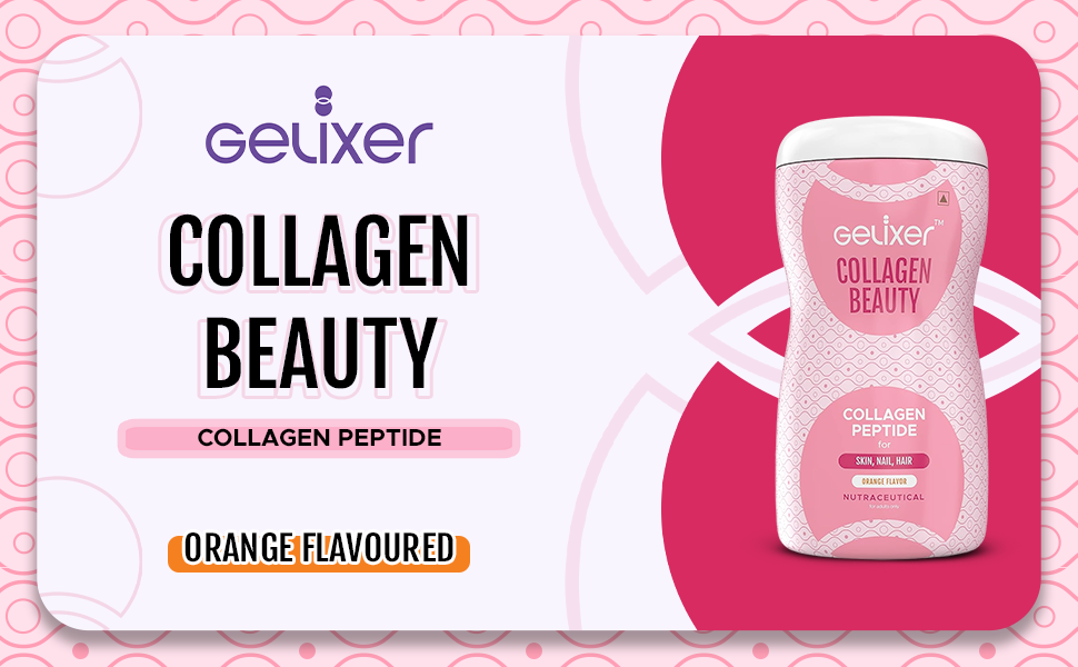 Gelixer Collagen Beauty (Orange flavor) 180 gm